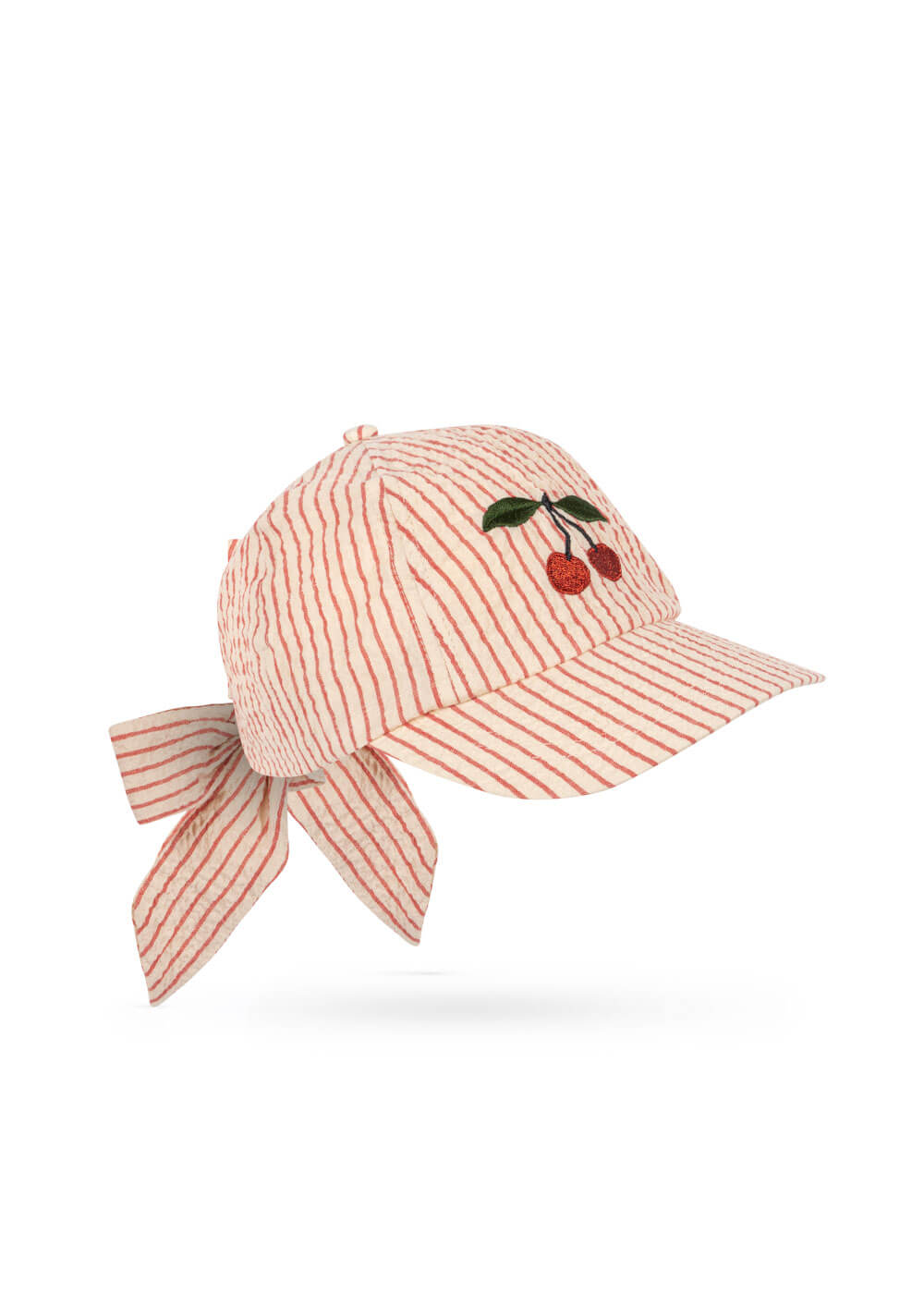 Cap with Bow - Cherry