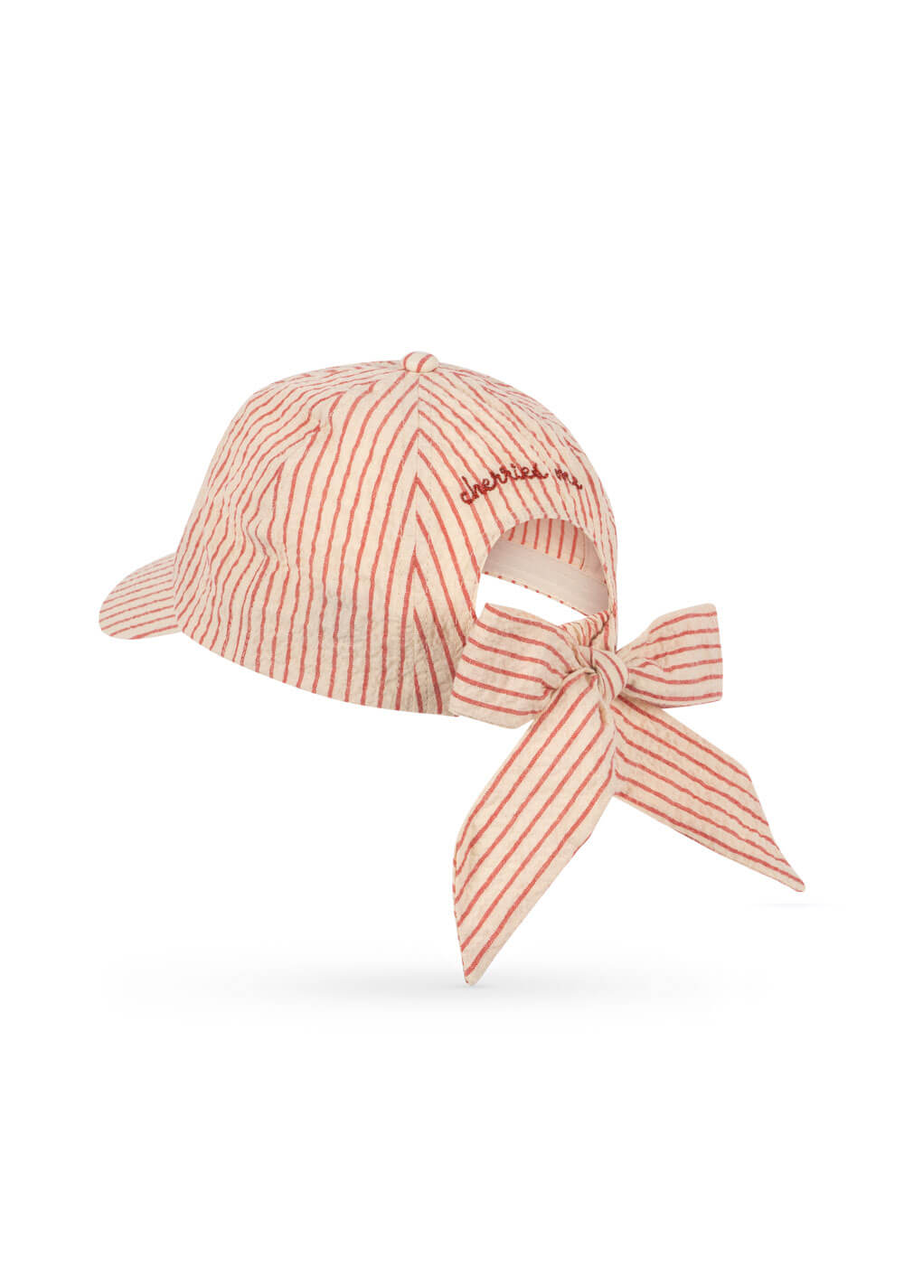 Cap with Bow - Cherry