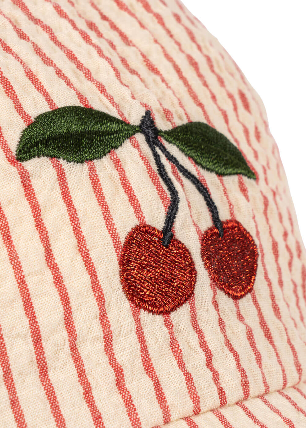 Cap with Bow - Cherry