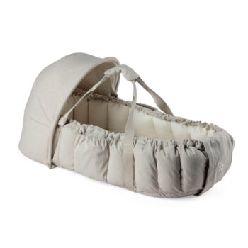 3-in-1 Baby Nest with Canopy – Beige Melange