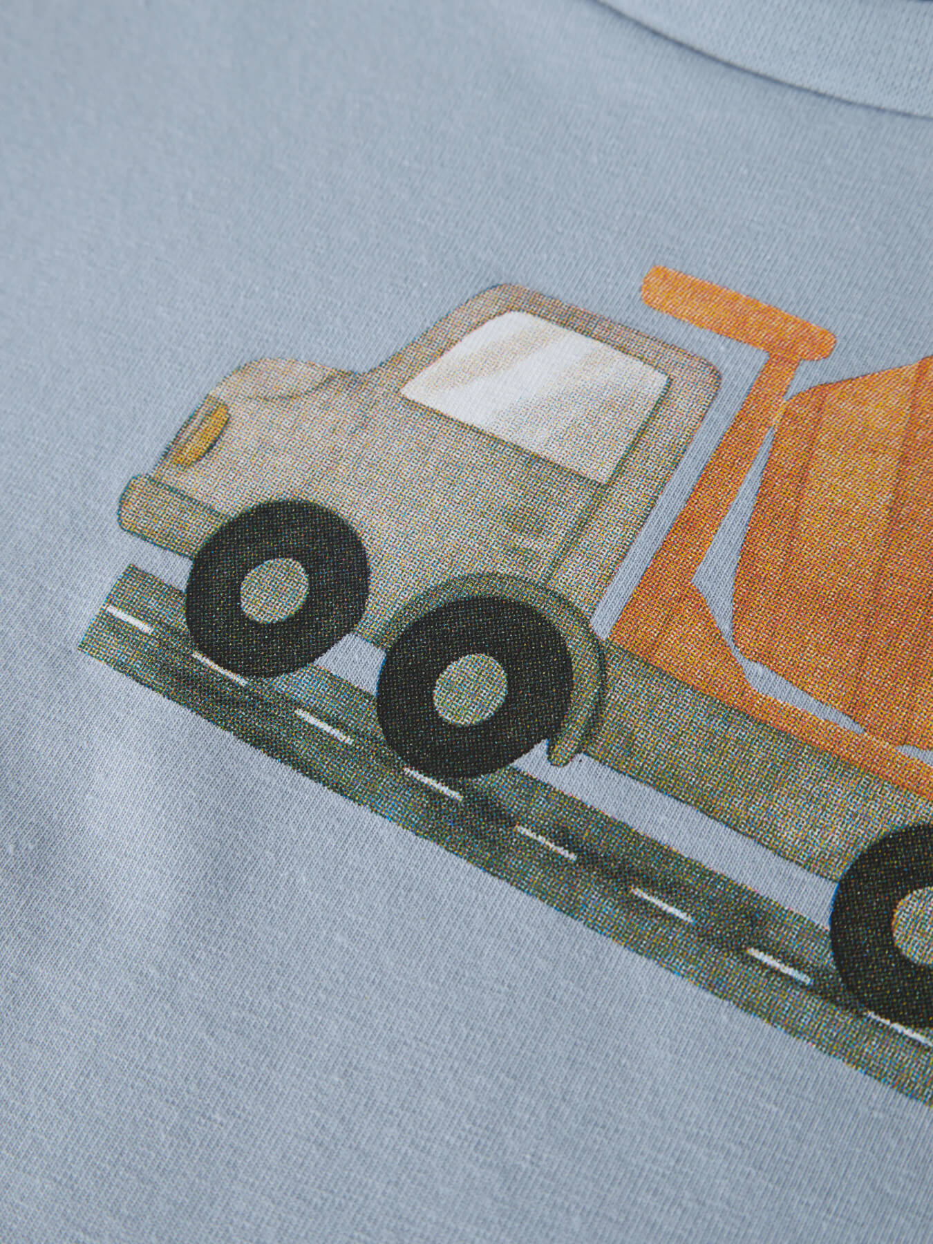 Baustellenfahrzeug-T-Shirt – Blauer Nebel