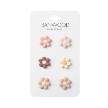 Pins für Körbe - Blumen