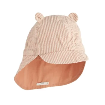 Reversible Sun hat with ears - Tuscany Rose