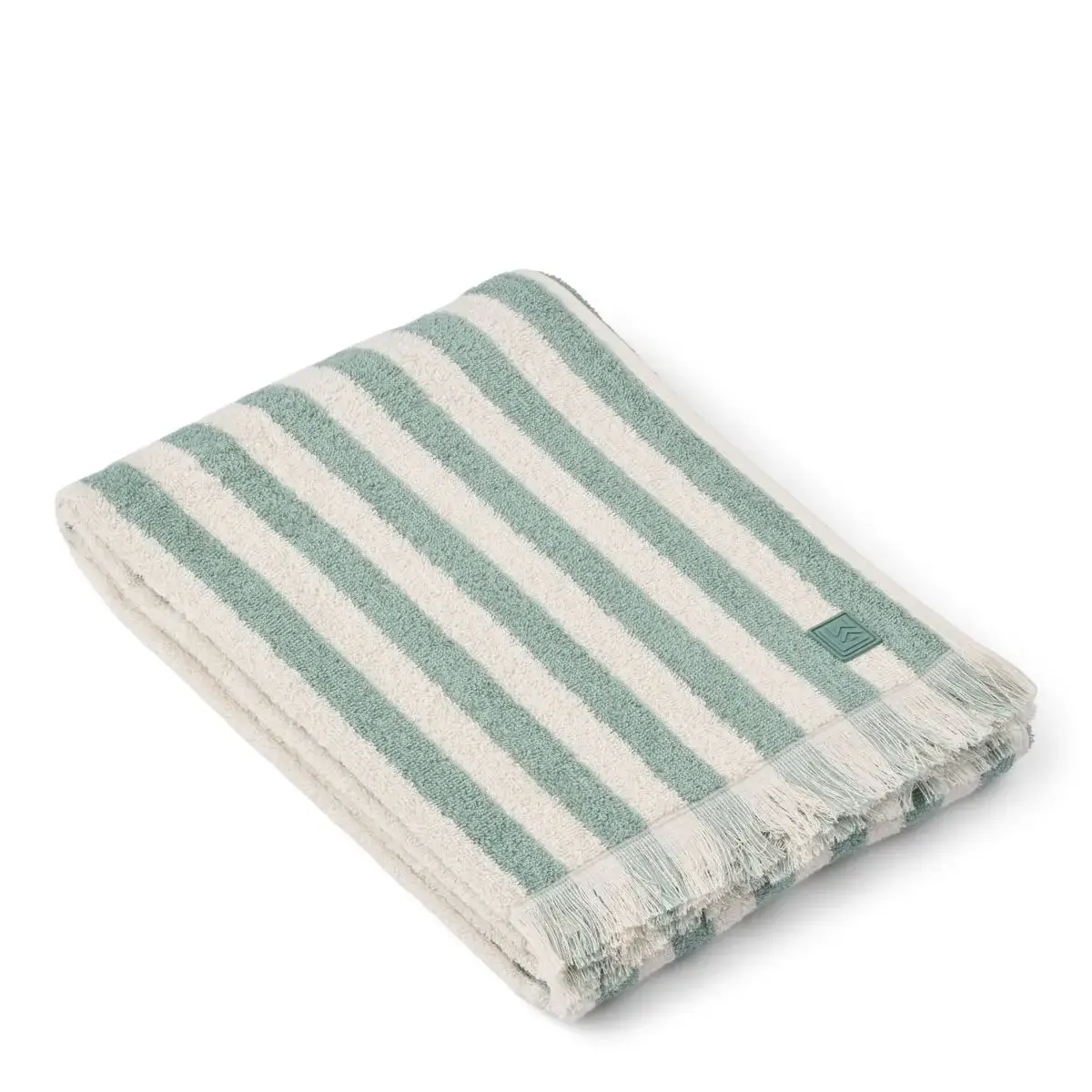 Summer Beach Towel - Mint Stripe