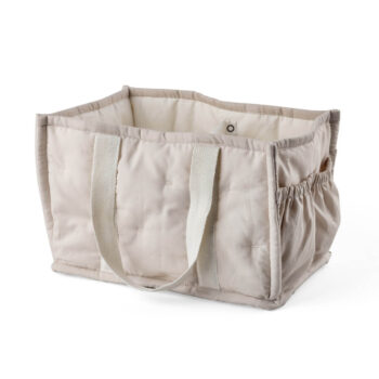 Stoff-Korb für Wickelzubehör morning beige