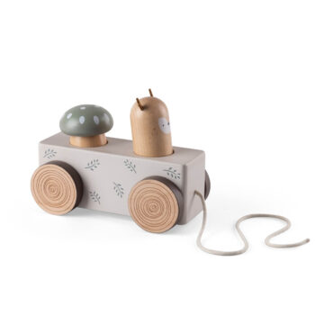 Nachziehtier m. Pop-up, Holz, W.o.S.