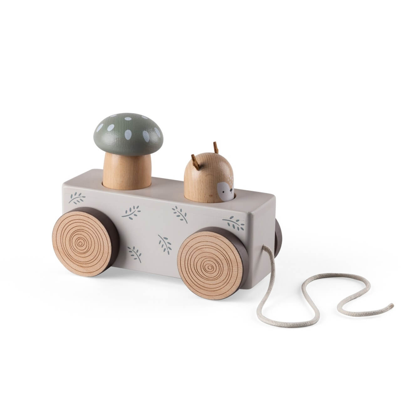 Nachziehtier m. Pop-up, Holz, W.o.S.