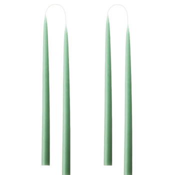 White candle hand dipped