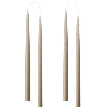 White candle hand dipped