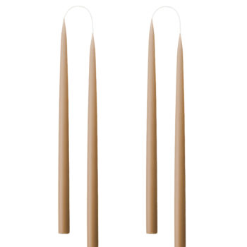 White candle hand dipped