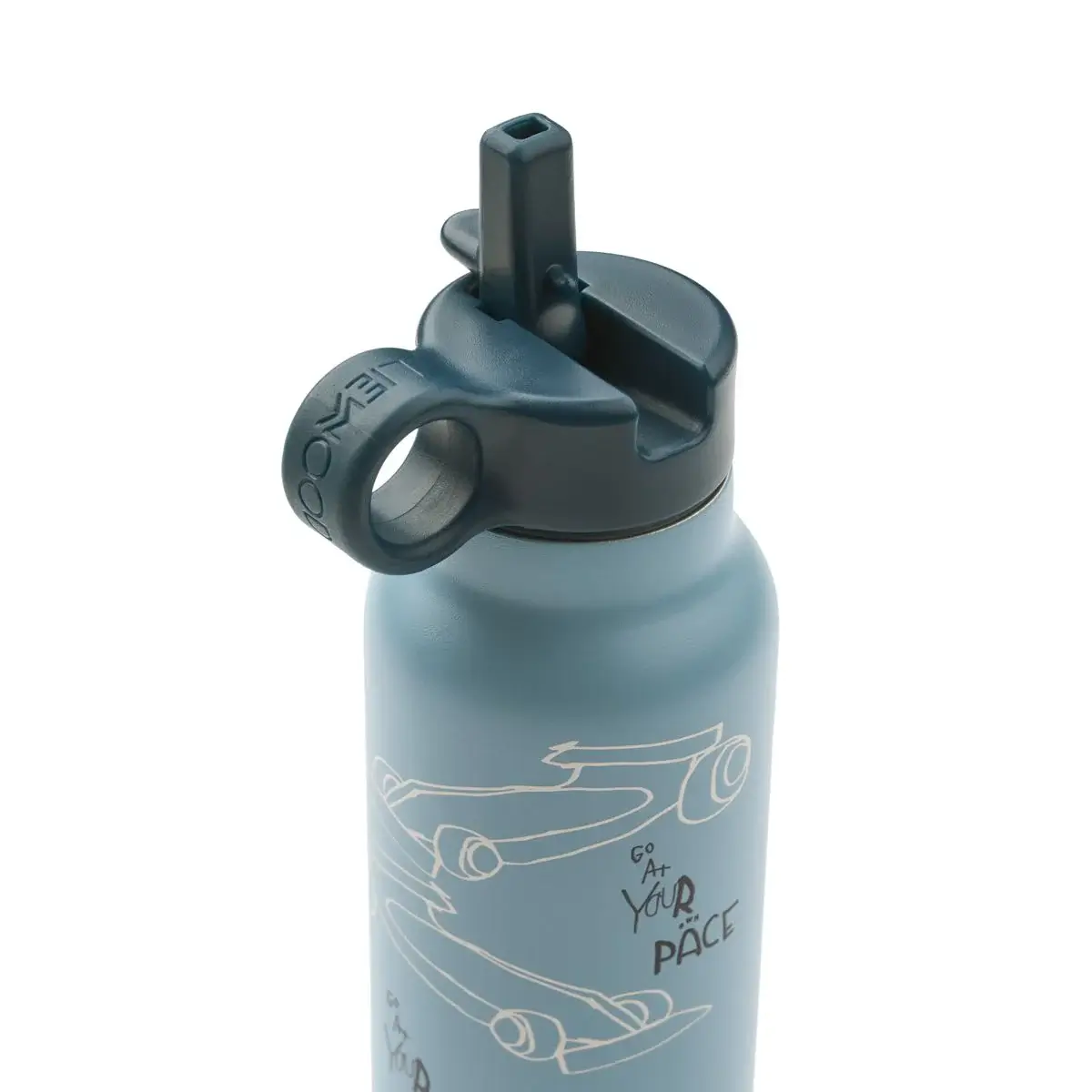 FALK WATER BOTTLE 350 ML RACE CARS / BEACH BLUE