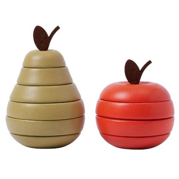 Stacking Apple and Pear - Set of 2 - Multi