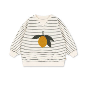 Konges Sløjd Amio Sweatshirt - Lemon | Organic Cotton Kids Sweatshirt