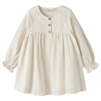 Girls Embroidered Cotton Dress – Birch