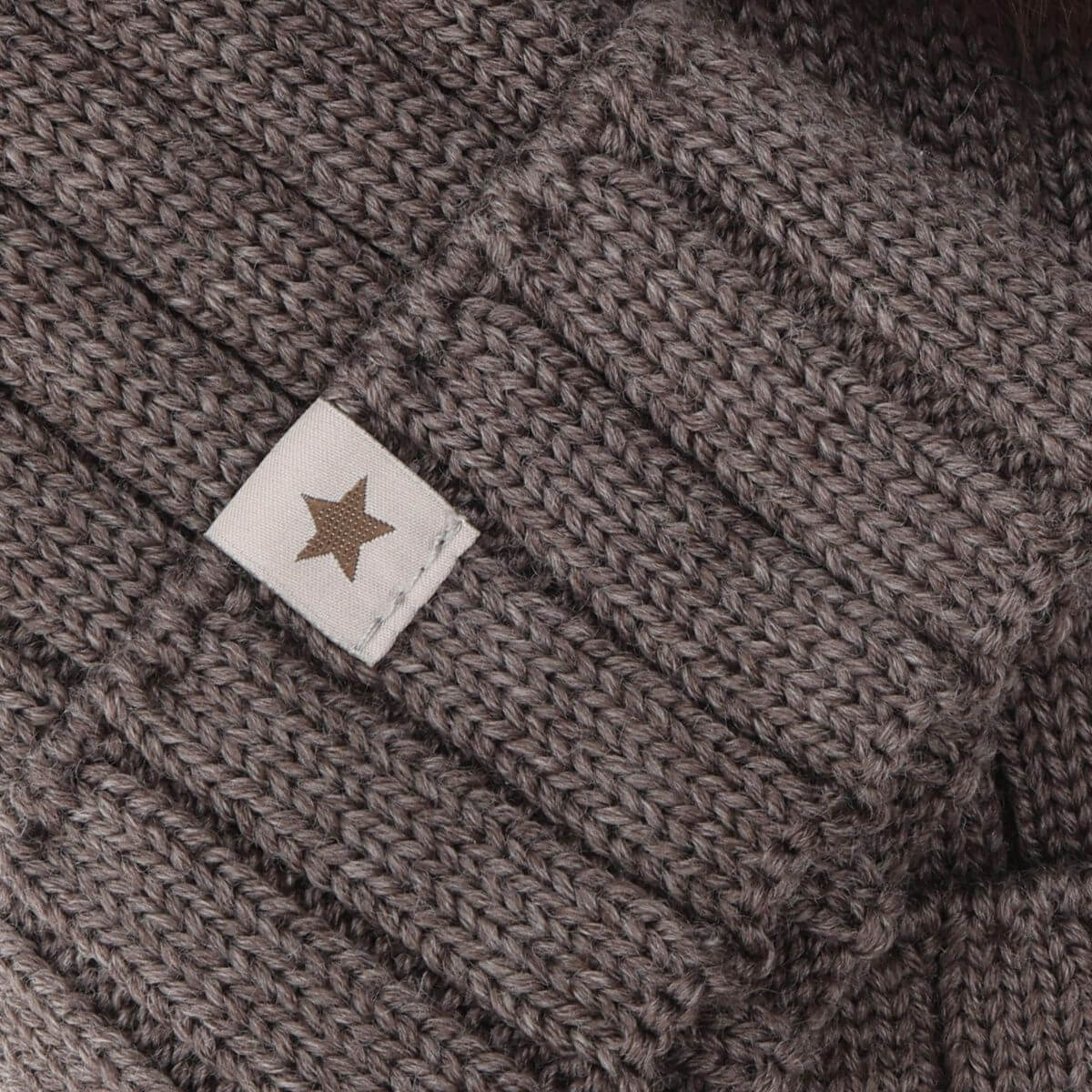 Hat Knit Alpaca Pompoms