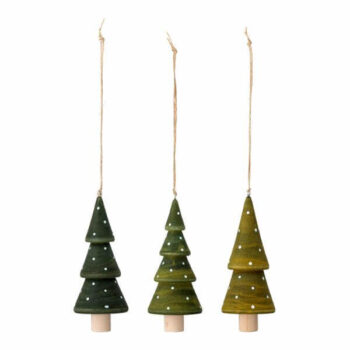 Jayli Ornament, Green, Schima