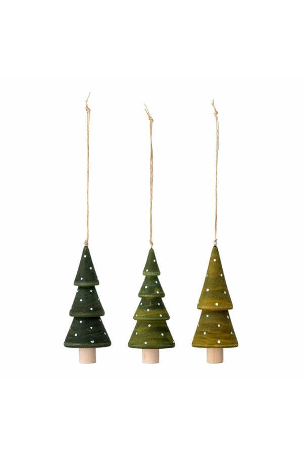 Jayli Ornament, Green, Schima