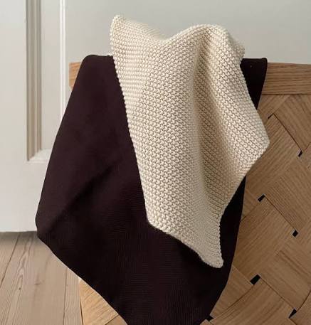 Knitted Dishcloth - Organic Cotton