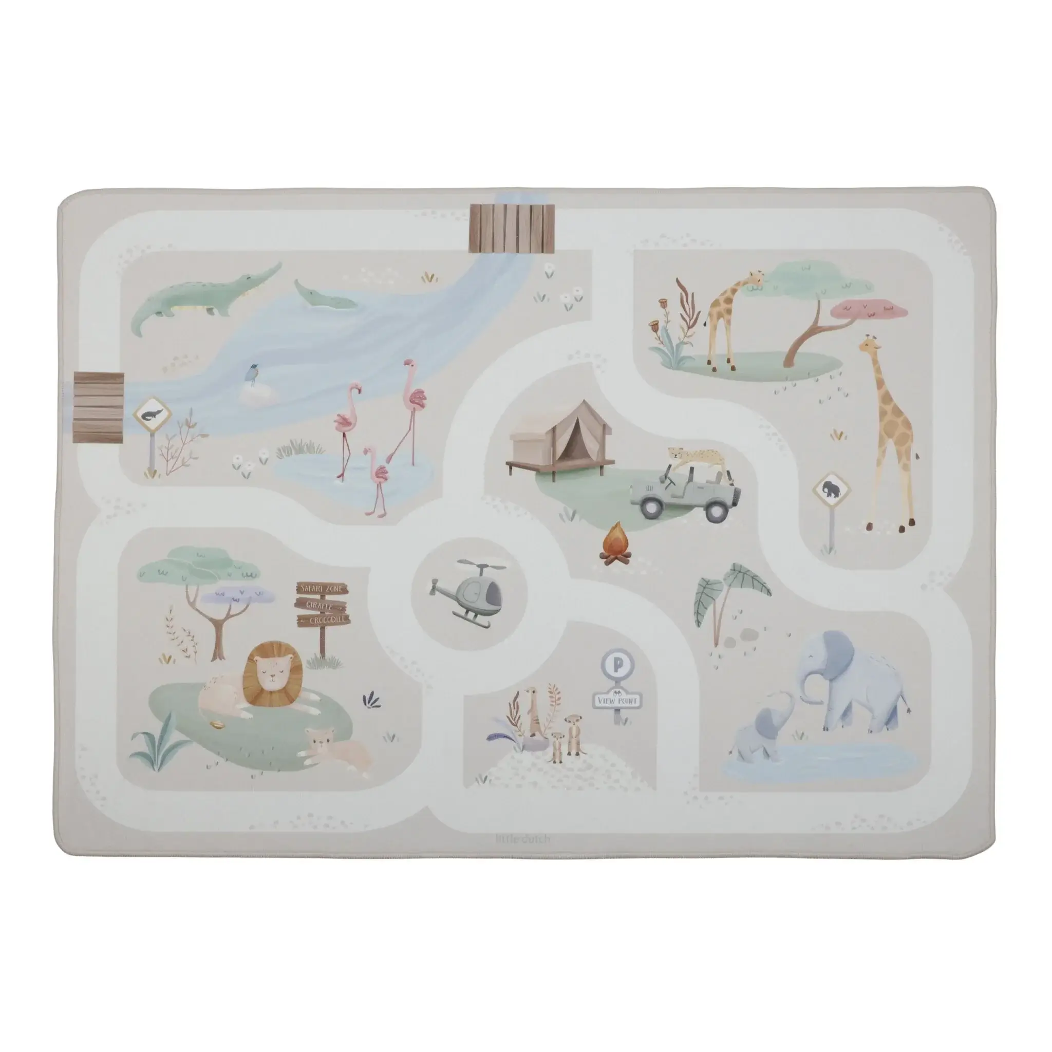 Car play mat Safari - Beige