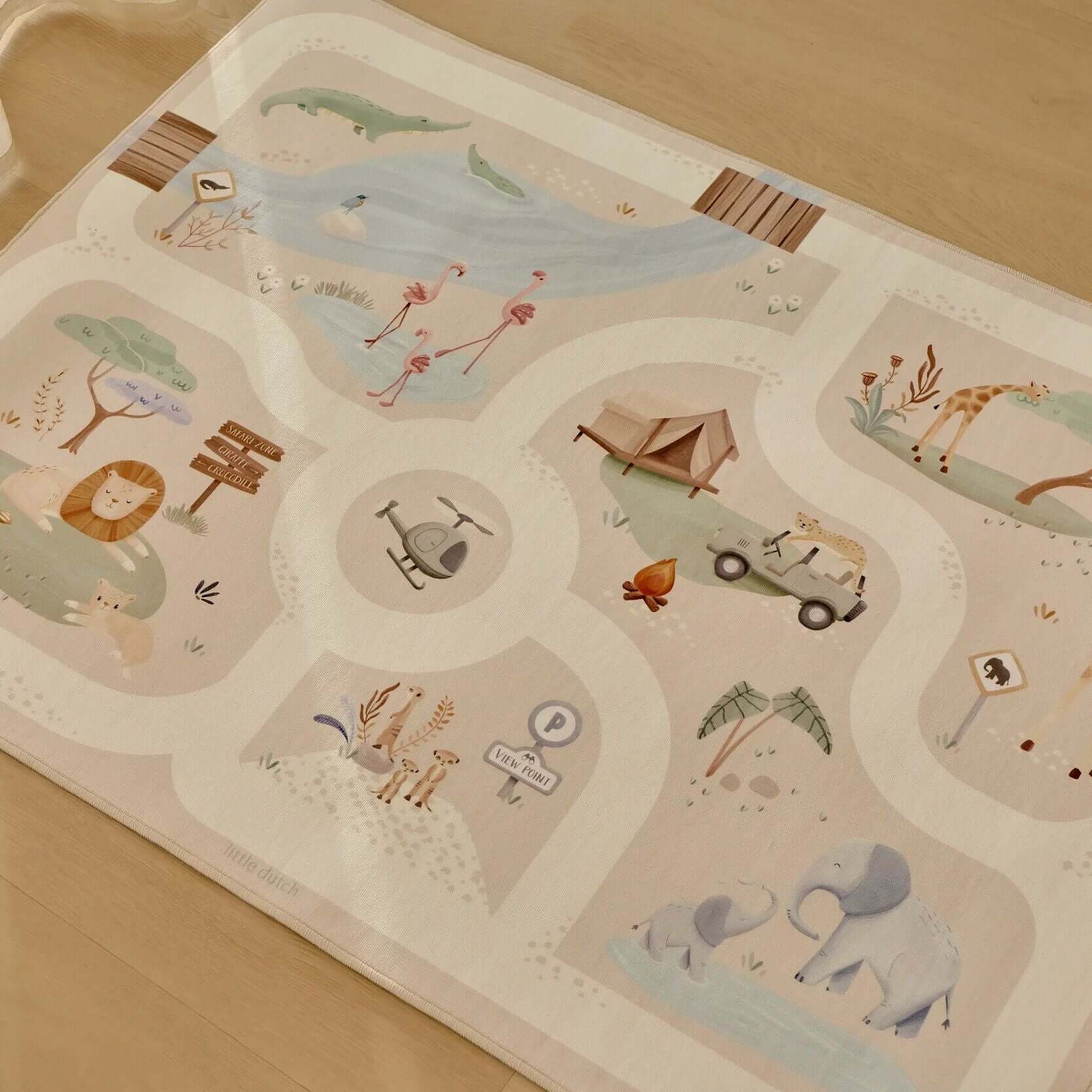 Car play mat Safari - Beige