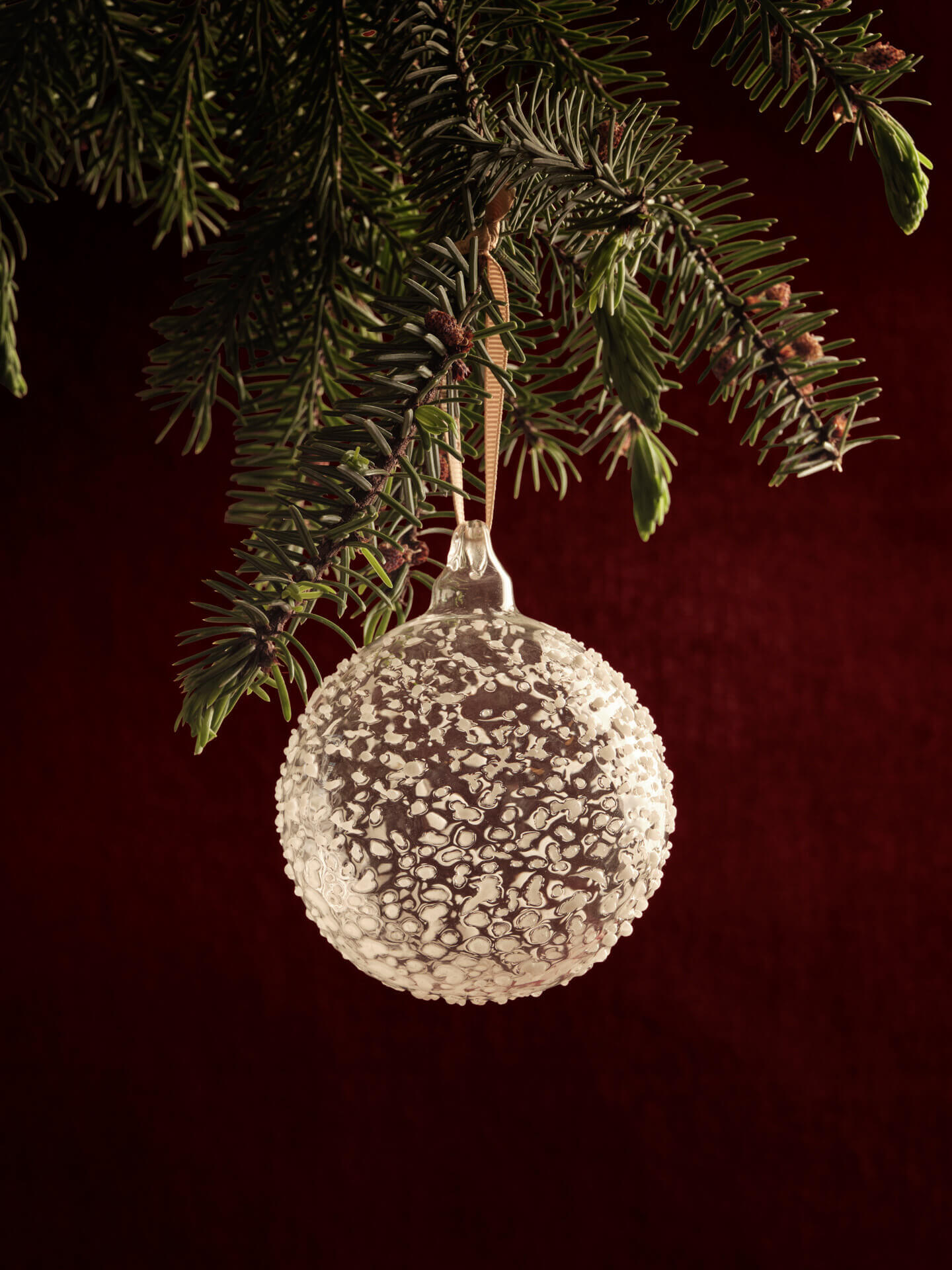 Flurry Glass Baubles - L - Set of 3 - Image 2