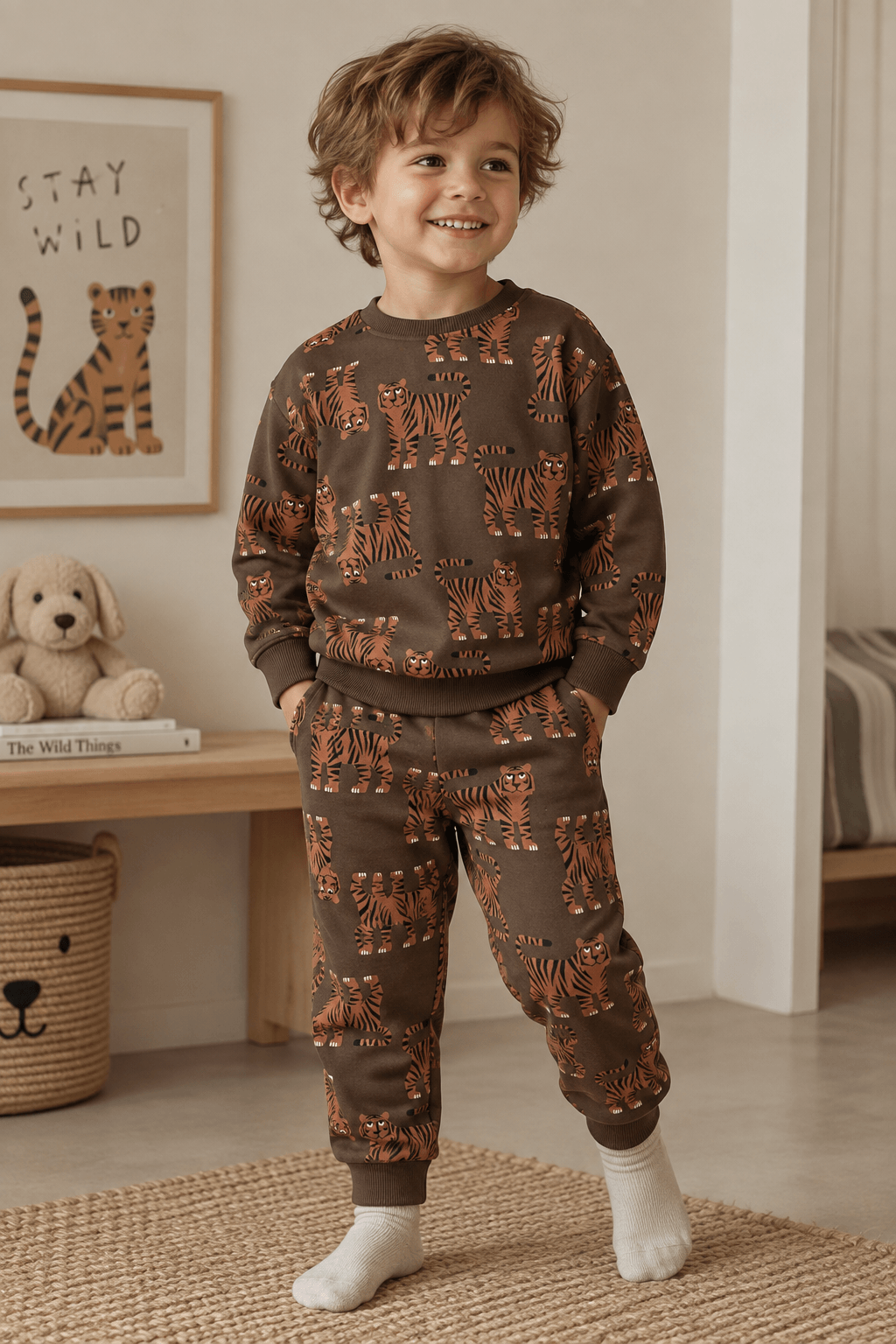 Tiger Sweatshirt – Chocolate Brown