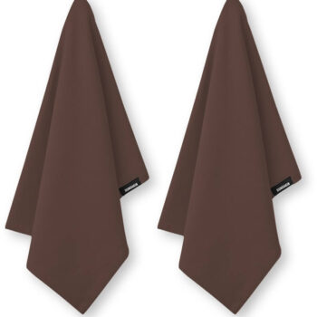 Humdakin tea towel Bisson brown