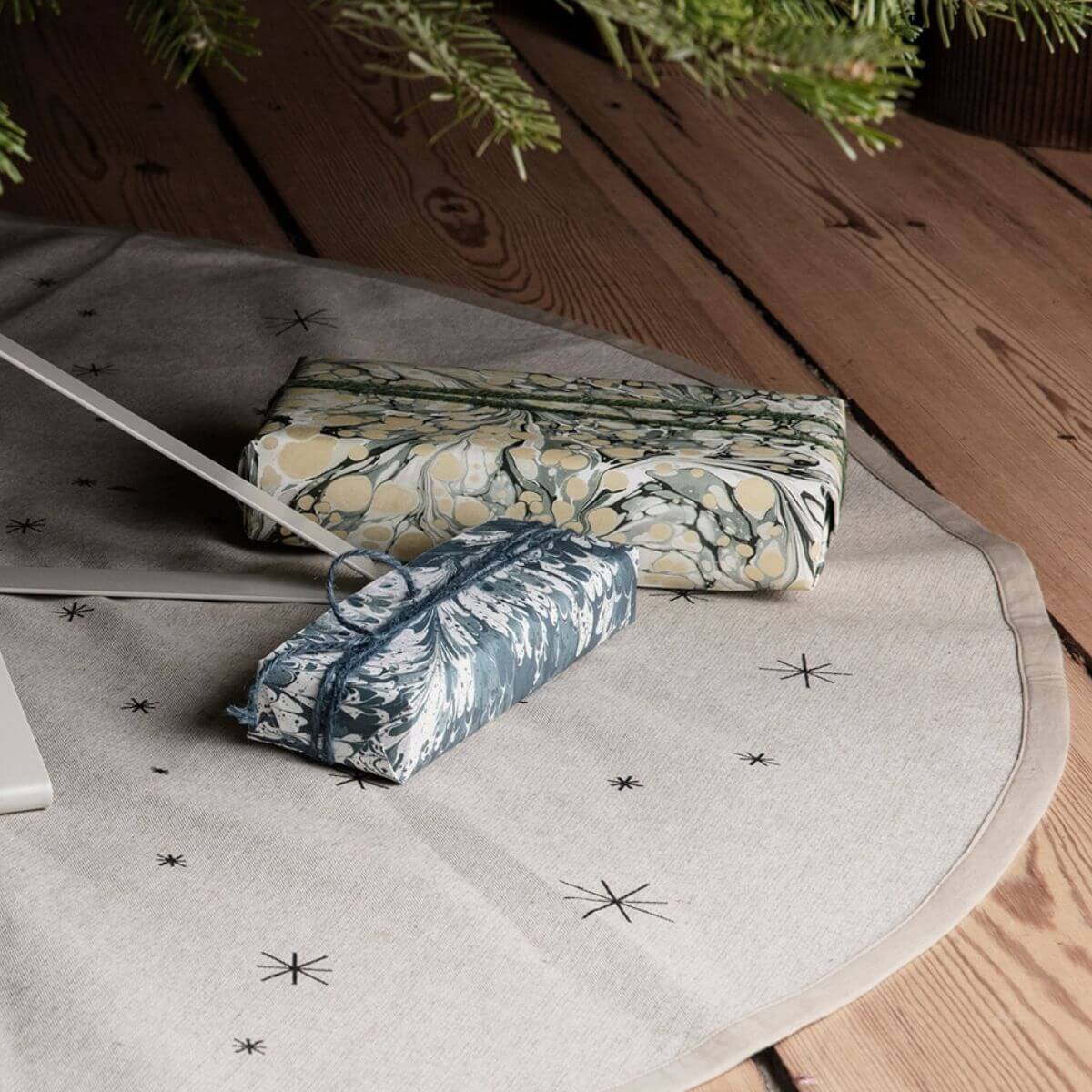 Star Christmas Tree Blanket - Sand