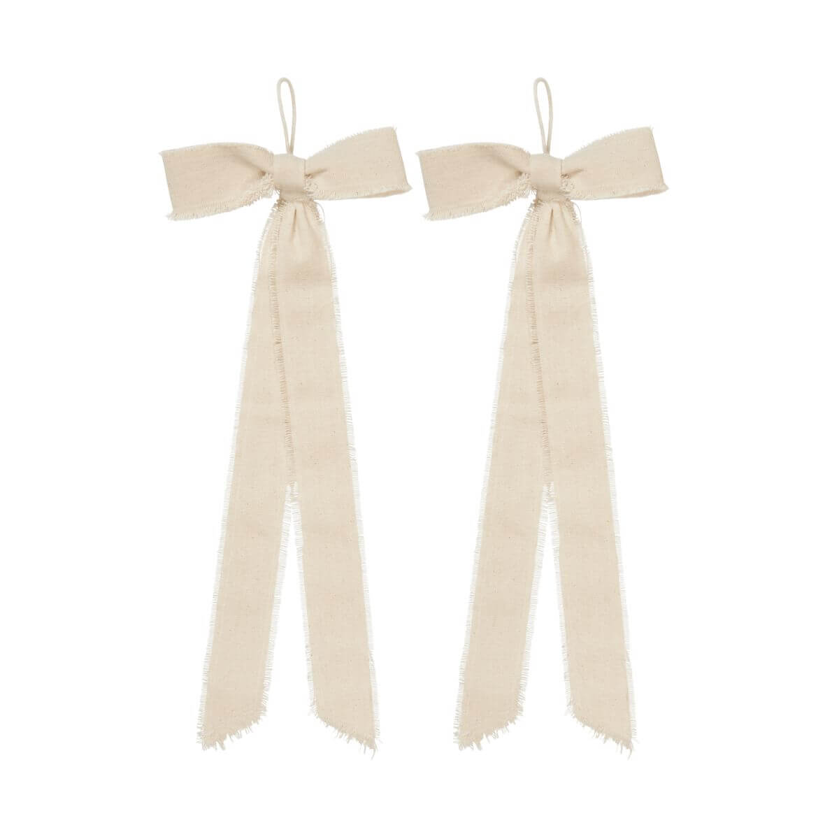 Bow Decoration - Small - Set of 2 - Natural