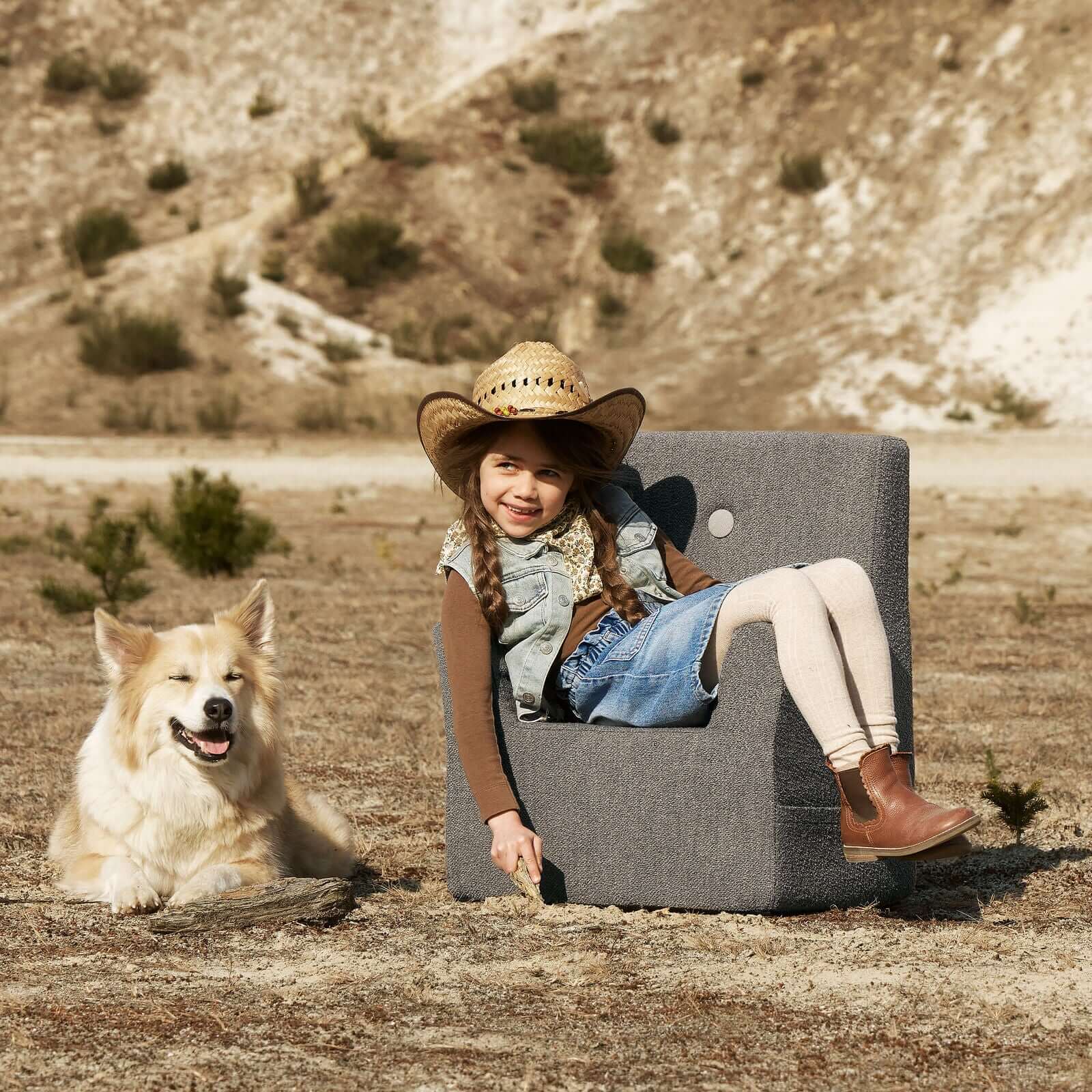 KK Kids Chair XL bouclé