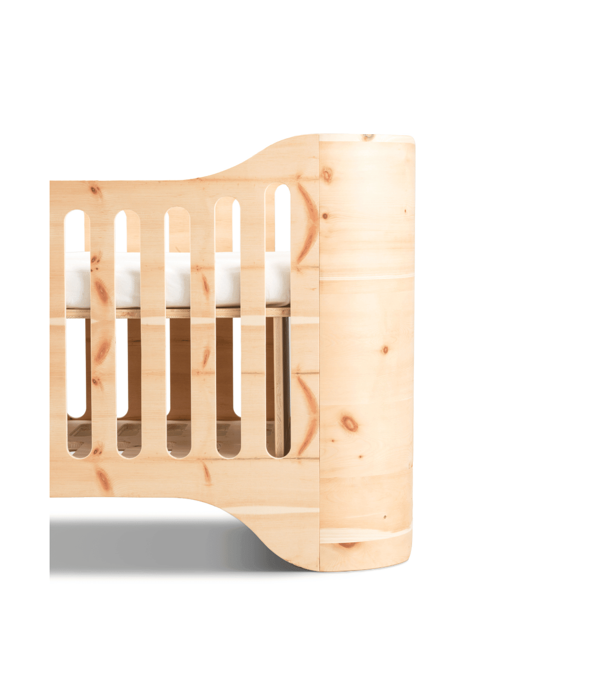 Swiss Pine Baby Bed with Mattress - Image 5