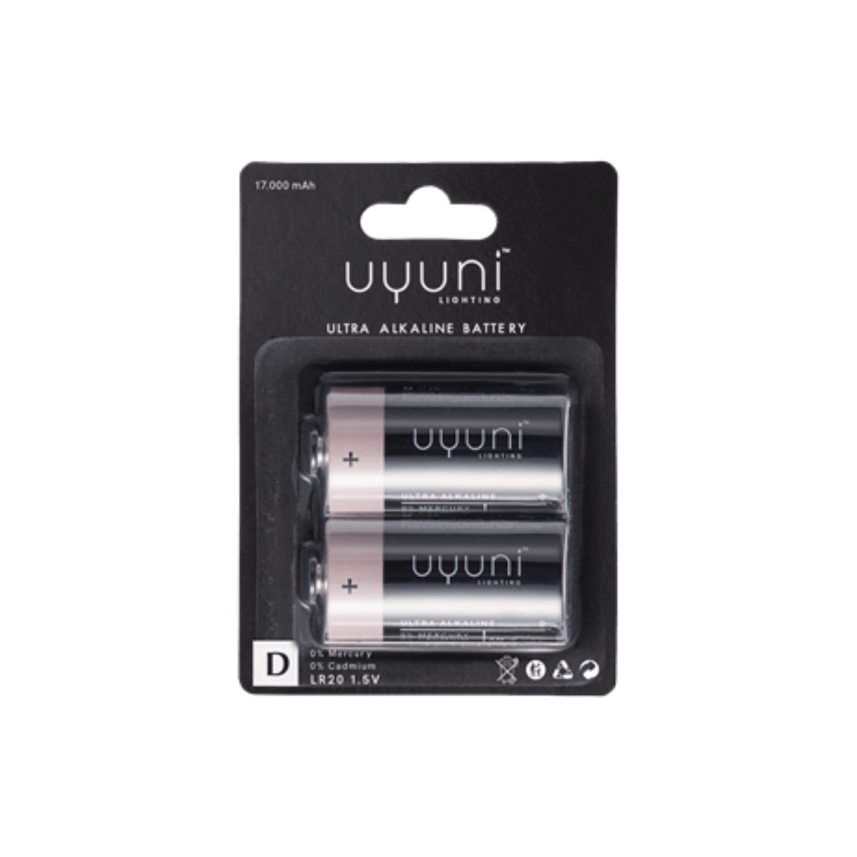 D Battery, 1,5V, 17.000 mAh, 2-pack