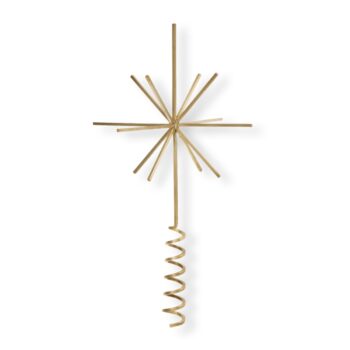 Christmas Tree Top Star - Brass