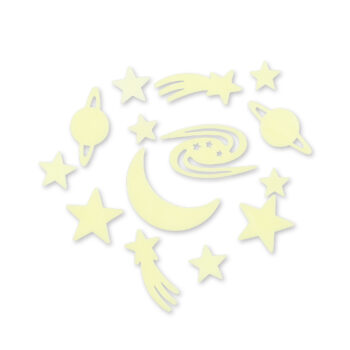Wall stickers glow